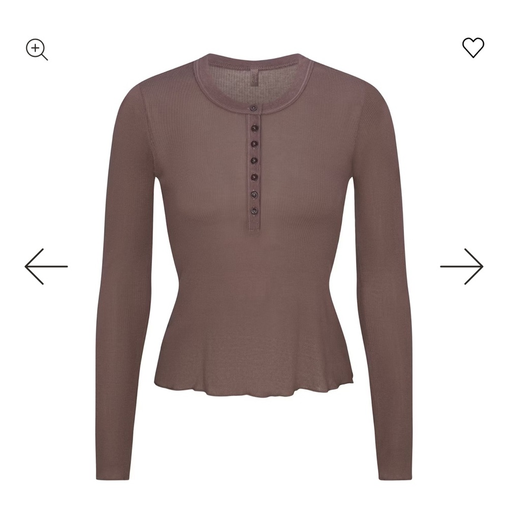 SKIMS Henley long sleeve